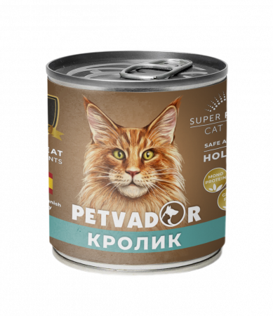 Полноценный  сбалансированный влажный корм для кошек всех стадий жизни (кролик с льняным маслом), 240 грамм