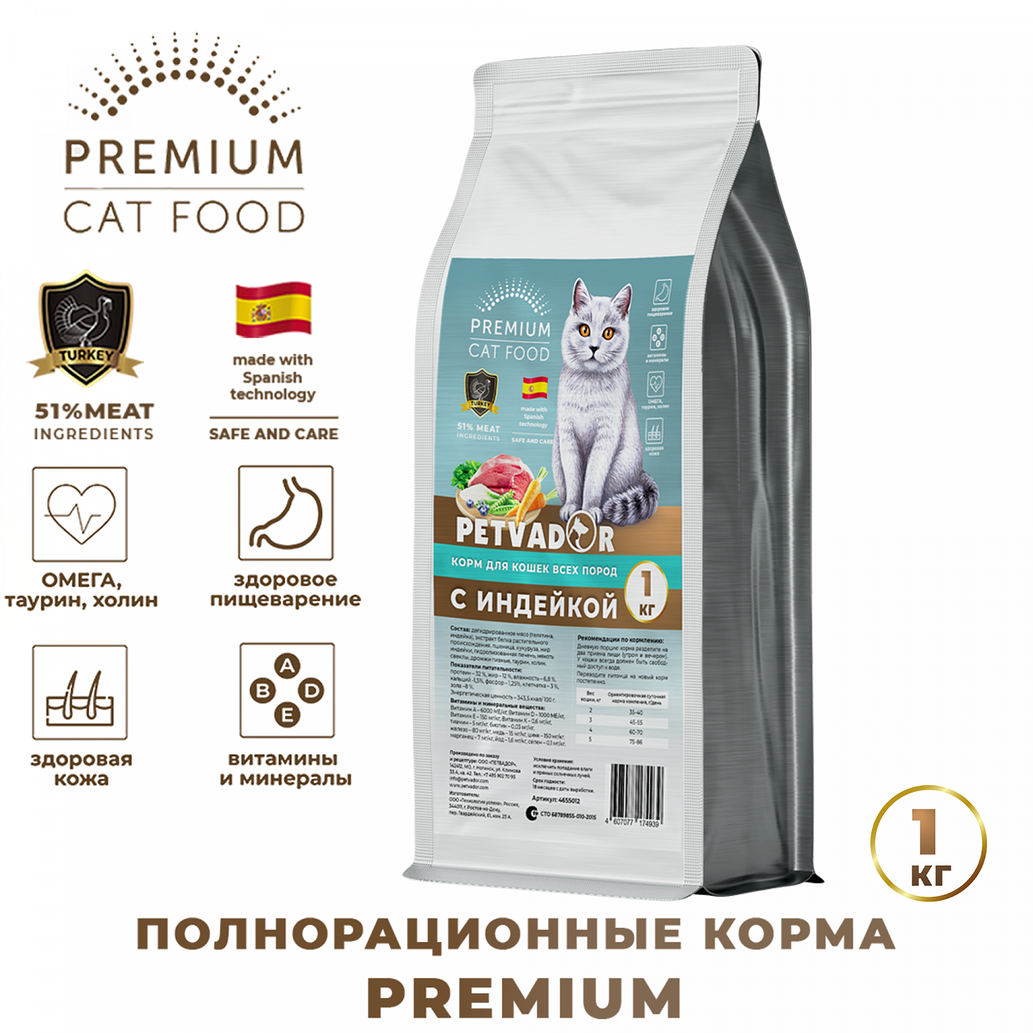 Компания «Петвадор» представила новые корма премиум класса под собственной торговой маркой