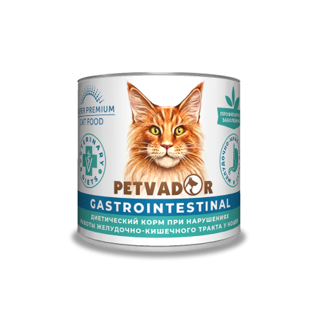 Диетический корм PETVADOR VETERINARY DIETS Gastrointestinal,240 гр.